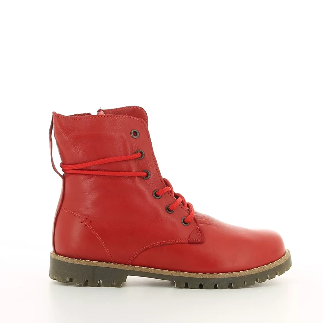 Image (2) de la chaussures Andrea Conti - Bottines Rouge en Cuir