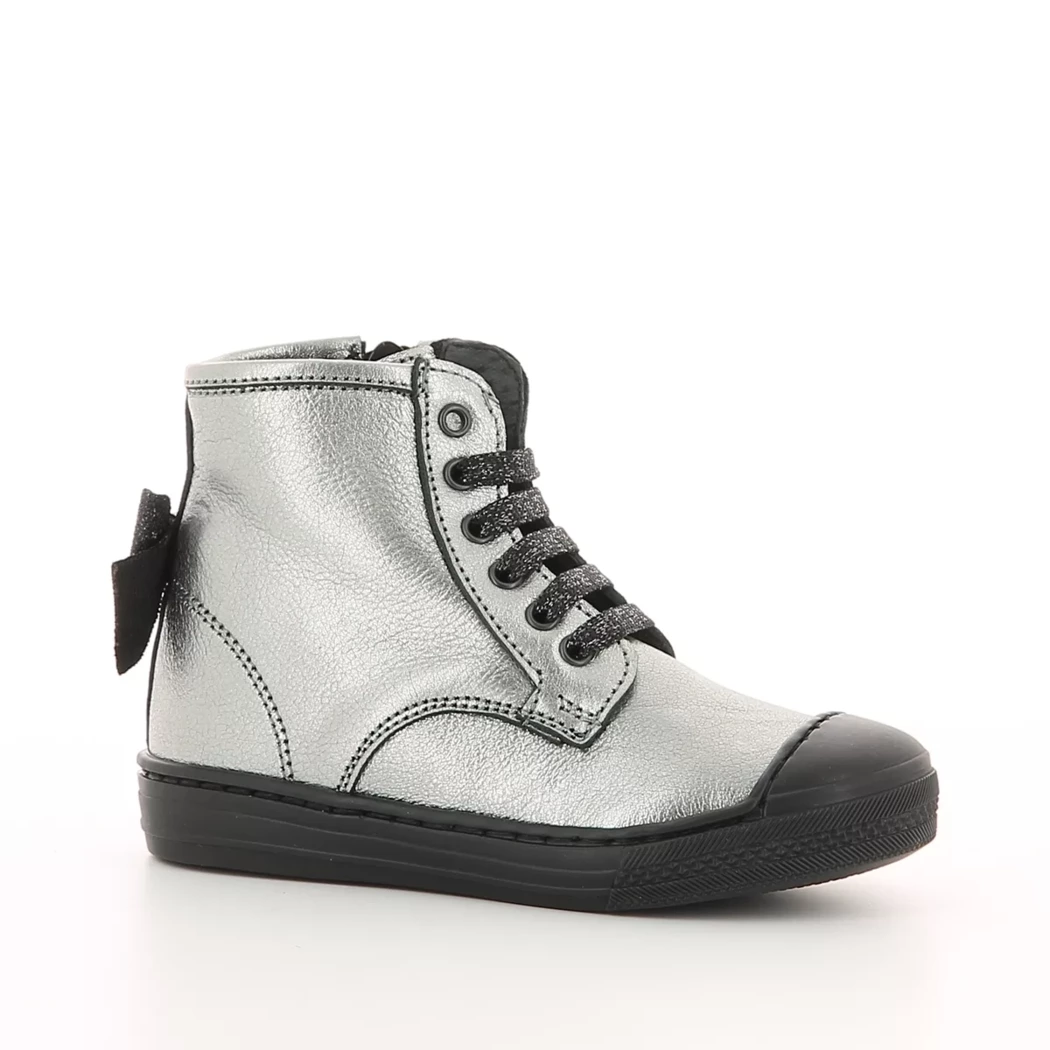 Image (1) de la chaussures Pretty Shoes - Bottines Argent en Cuir Image (1) de la chaussures Pretty Shoes - Bottines Argent en Cuir