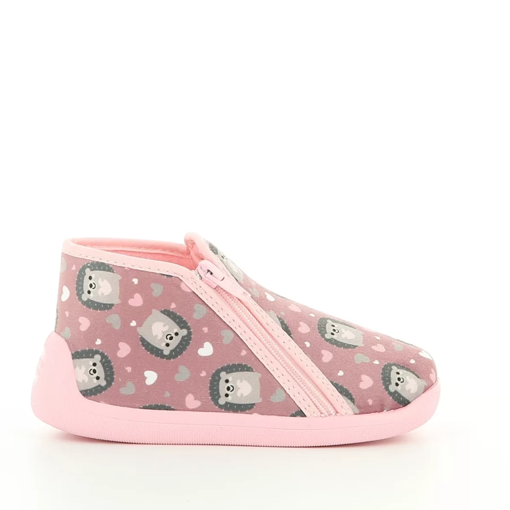Image (2) de la chaussures Bossi - Pantoufles et Chaussons Rose en Textile