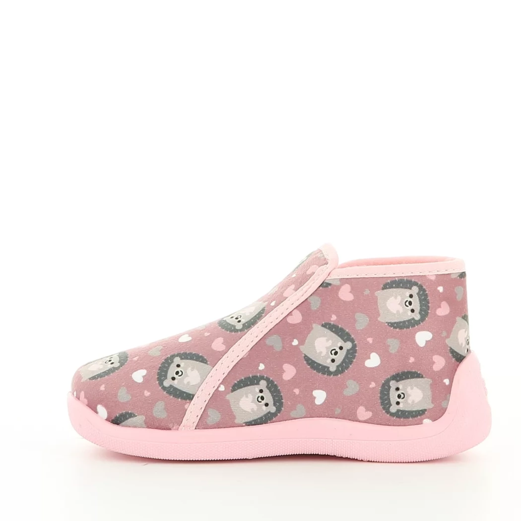 Image (4) de la chaussures Bossi - Pantoufles et Chaussons Rose en Textile