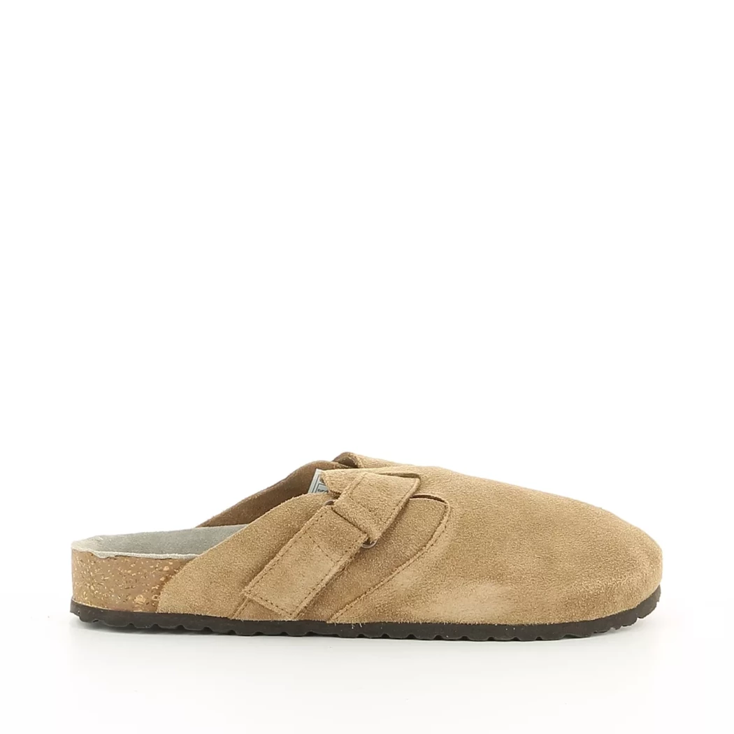 Image (2) de la chaussures Jack & Jones - Mules et Sabots Cuir naturel / Cognac en Cuir nubuck