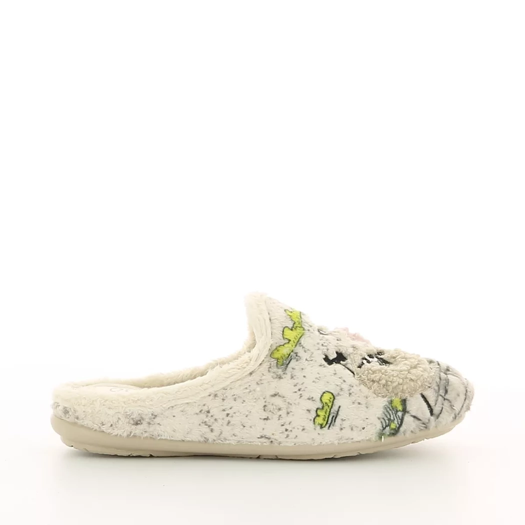 Image (2) de la chaussures OUF!... - Pantoufles et Chaussons Beige en Textile Image (2) de la chaussures OUF!... - Pantoufles et Chaussons Beige en Textile