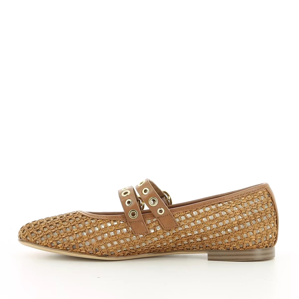 Image (4) de la chaussures Tamaris - Ballerines Cuir naturel / Cognac en Textile