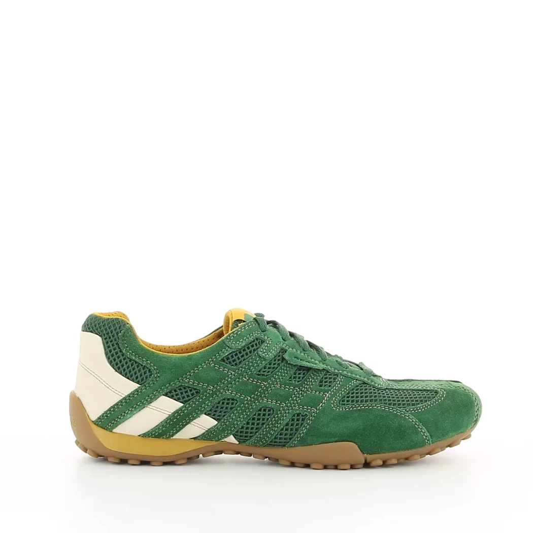 Image (2) de la chaussures Geox - Baskets Vert en Cuir nubuck