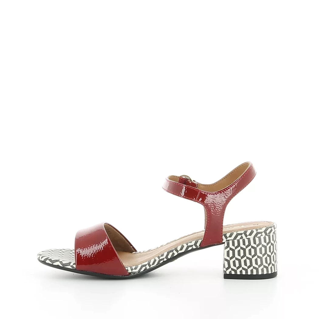 Image (4) de la chaussures Tamaris - Sandales et Nu-Pieds Rouge en Cuir synthétique