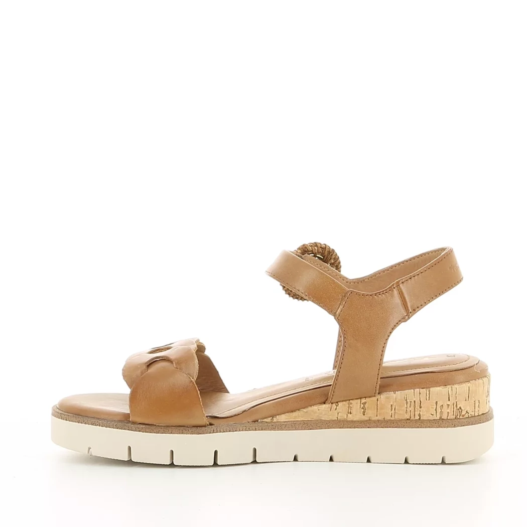 Image (4) de la chaussures Tamaris - Sandales et Nu-Pieds Cuir naturel / Cognac en Cuir