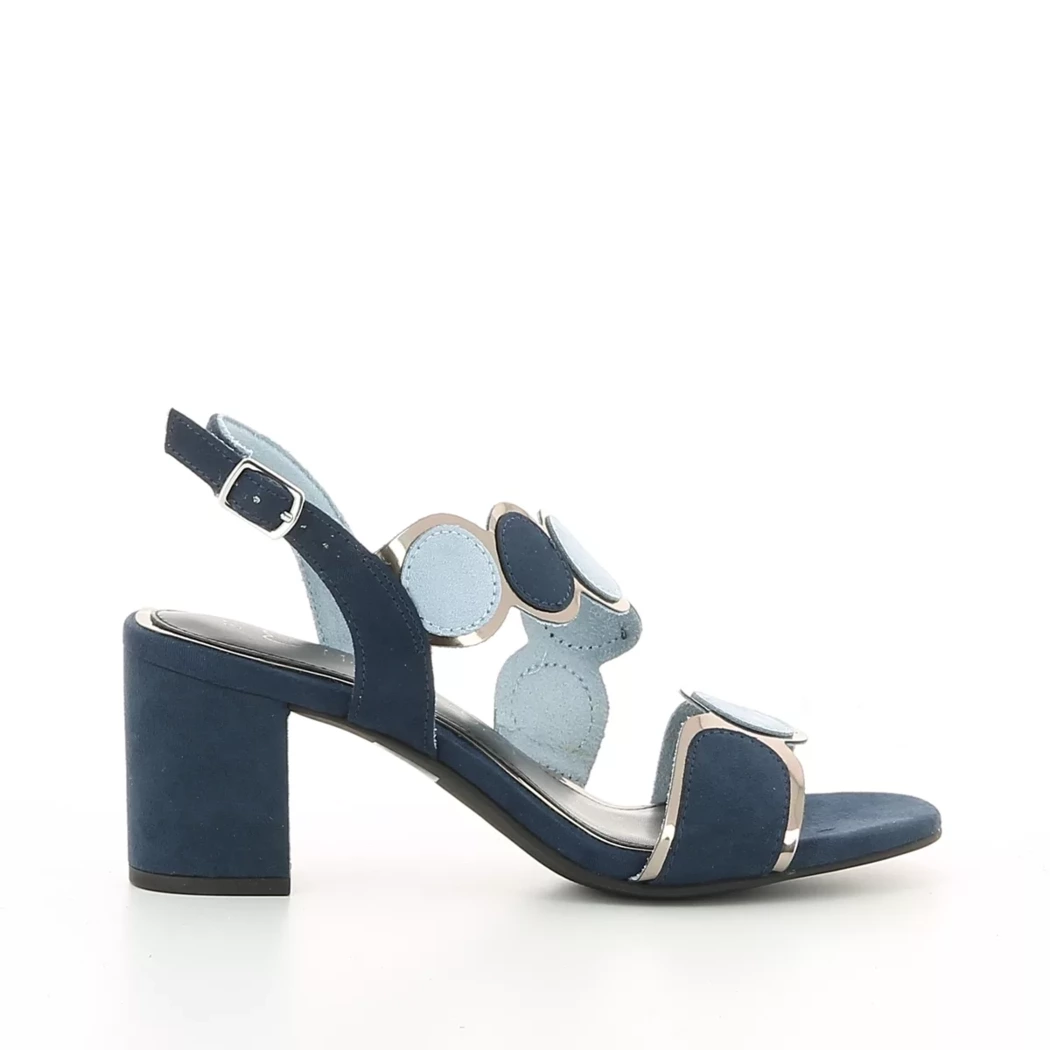 Image (2) de la chaussures Marco Tozzi - Sandales et Nu-Pieds Bleu en Cuir synthétique
