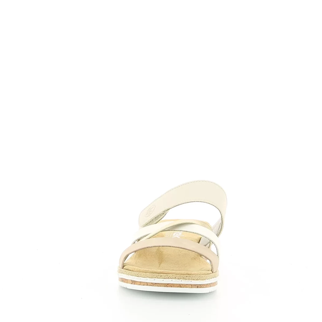 Image (5) de la chaussures Rieker - Mules et Sabots Beige en Cuir synthétique