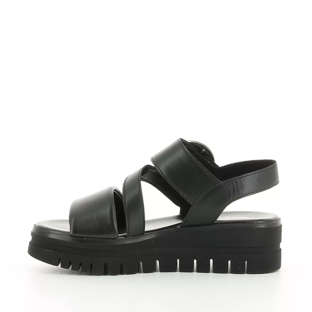 Image (4) de la chaussures Gabor - Sandales et Nu-Pieds Noir en Cuir