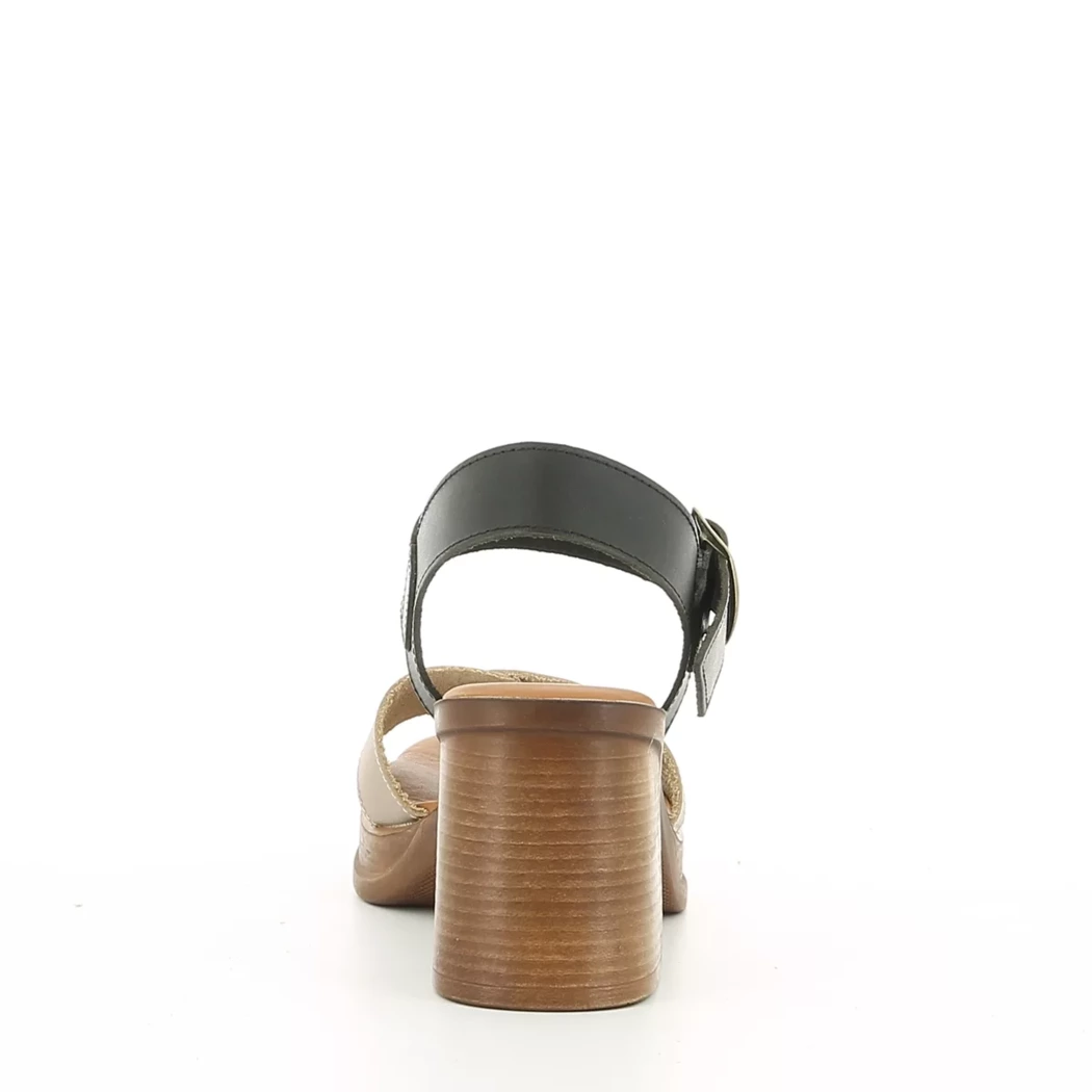 Image (3) de la chaussures Hee - Sandales et Nu-Pieds Noir en Cuir