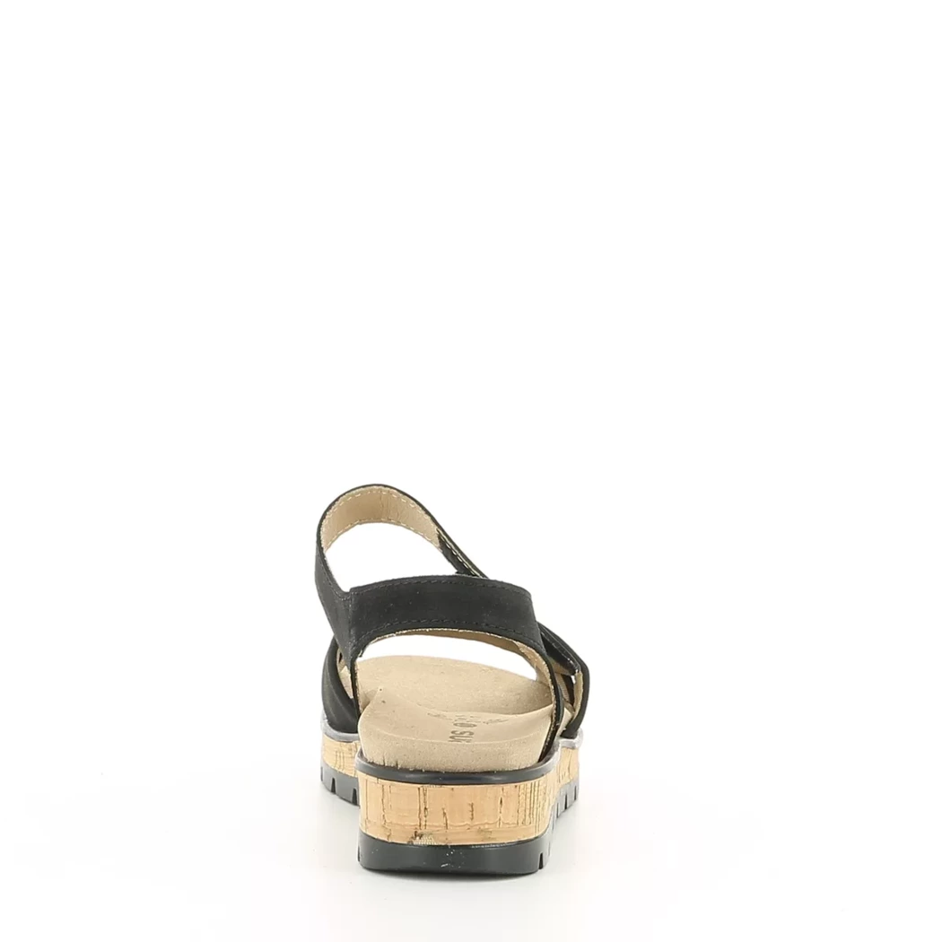 Image (3) de la chaussures Sens - Sandales et Nu-Pieds Noir en Cuir nubuck