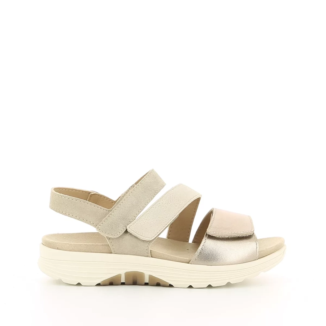 Image (2) de la chaussures Sens - Sandales et Nu-Pieds Taupe en Cuir