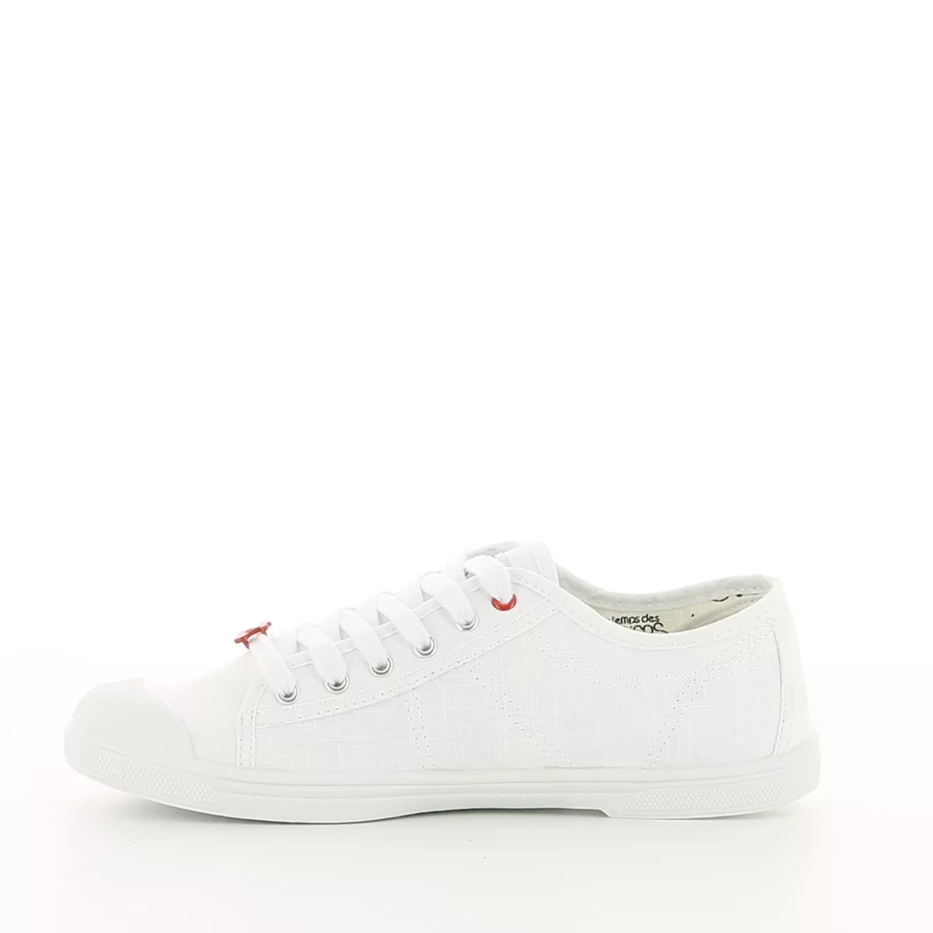 Image (4) de la chaussures Le Temps des Cerises - Baskets Blanc en Textile