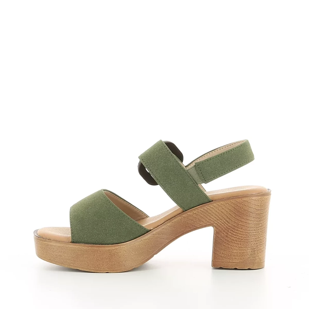 Image (4) de la chaussures Paloma Totem - Sandales et Nu-Pieds Vert en Cuir synthétique