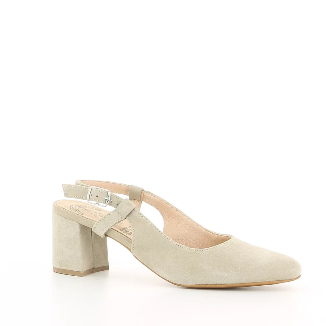 Image (1) de la chaussures Les Fees de Bengale - Escarpins Beige en Cuir nubuck