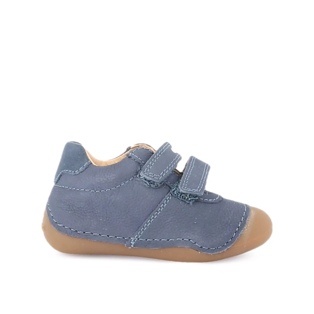Image (2) de la chaussures Geox - Bottines Bleu en Cuir nubuck