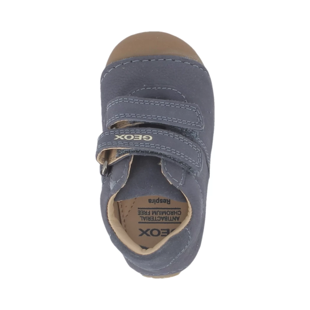 Image (6) de la chaussures Geox - Bottines Bleu en Cuir nubuck