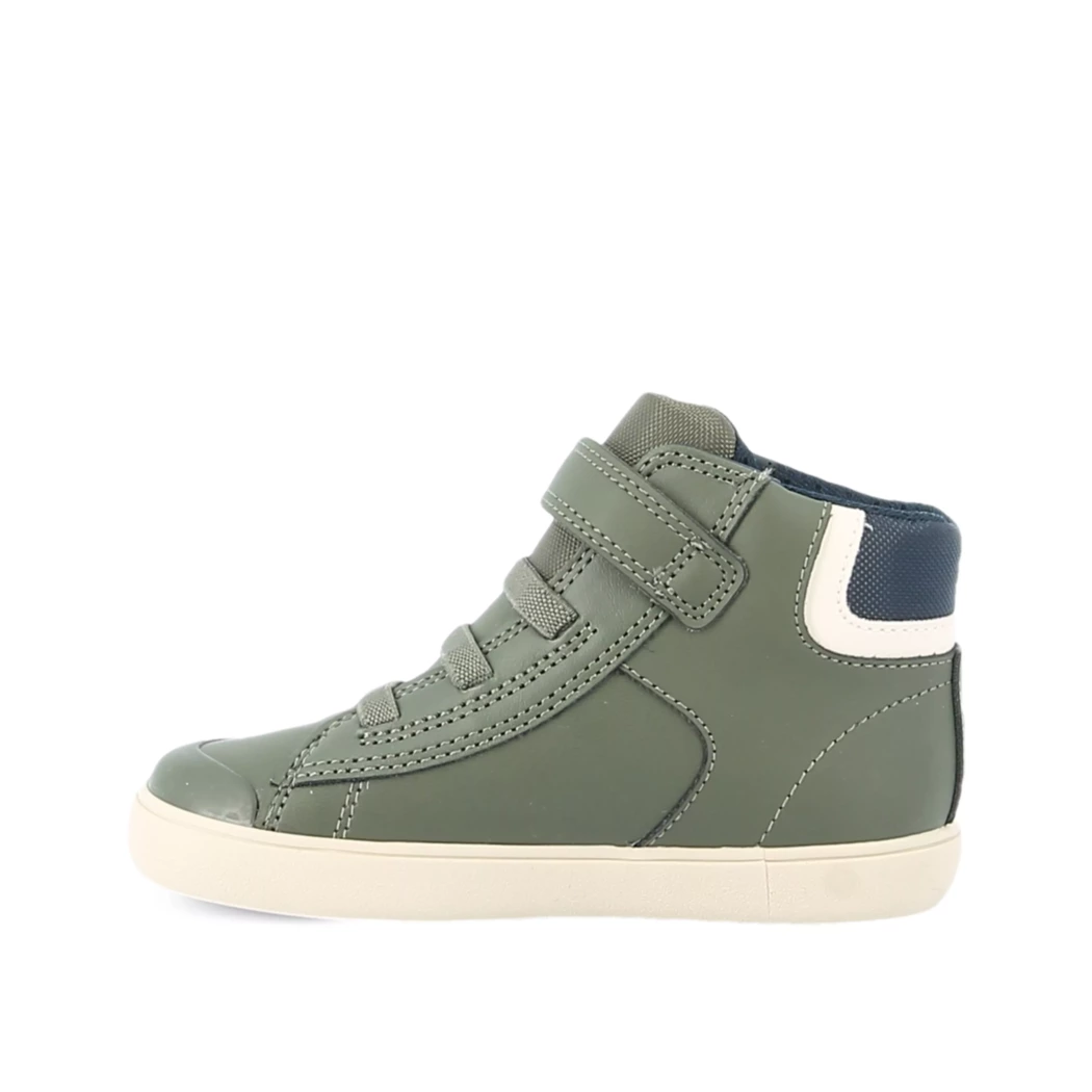 Image (4) de la chaussures Geox - Bottines Vert en Cuir synthétique