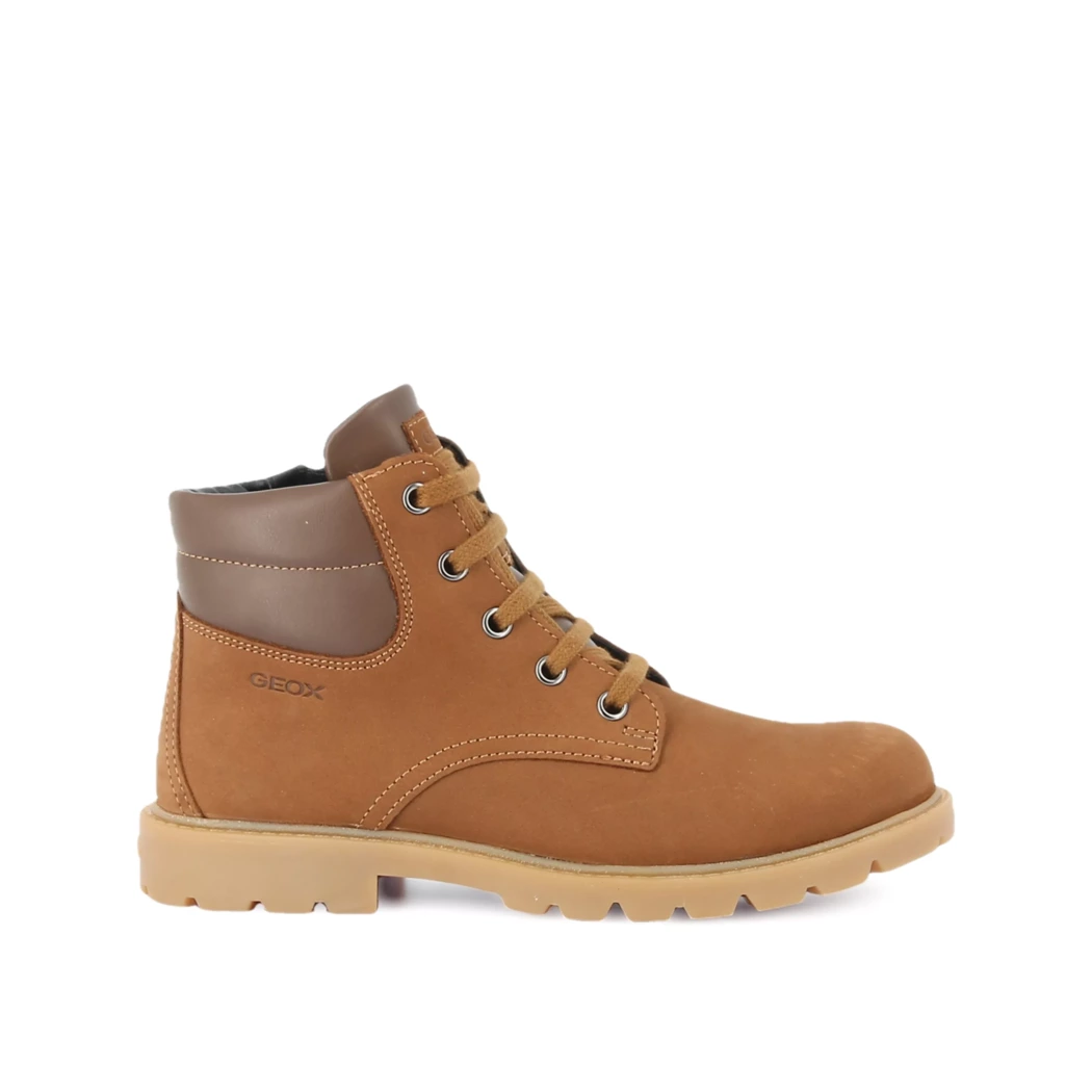 Image (2) de la chaussures Geox - Bottines Cuir naturel / Cognac en Cuir nubuck