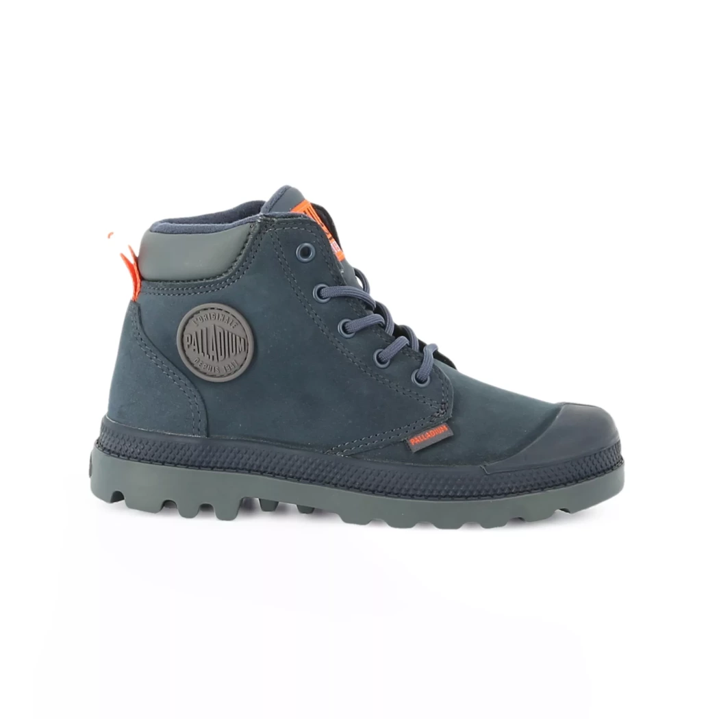 Image (2) de la chaussures Palladium - Bottines Bleu en Cuir nubuck