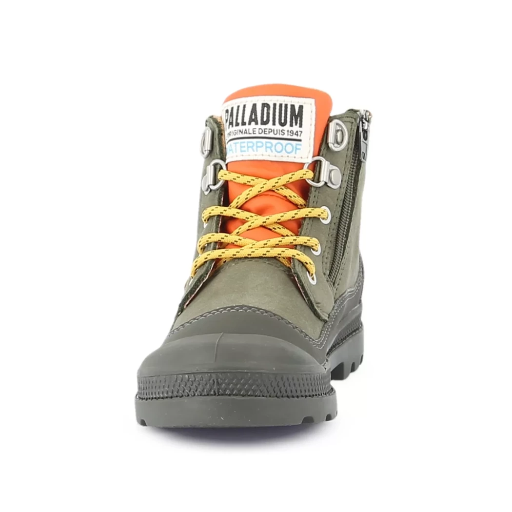 Image (5) de la chaussures Palladium - Bottines Vert en Cuir nubuck