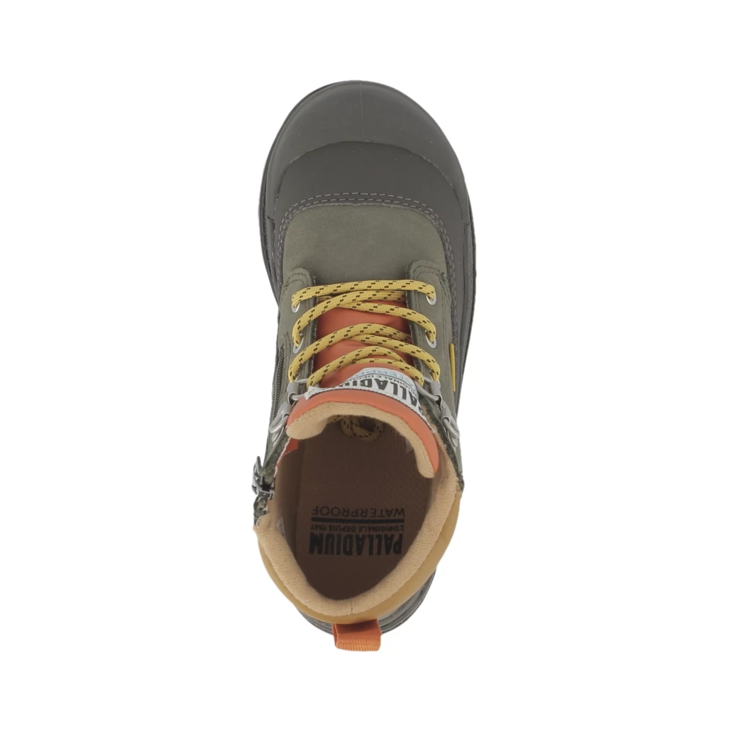 Image (6) de la chaussures Palladium - Bottines Vert en Cuir nubuck