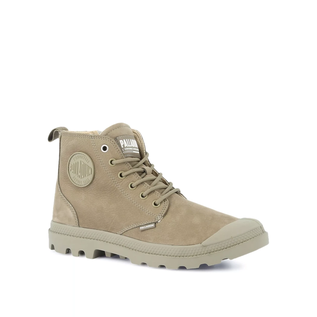 Image (1) de la chaussures Palladium - Bottines Vert en Cuir nubuck