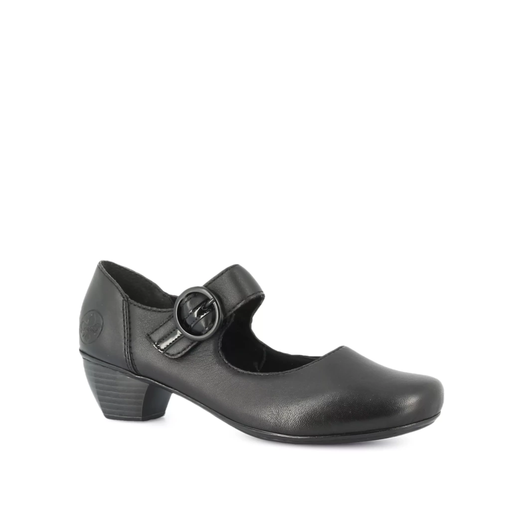 Image (1) de la chaussures Rieker - Escarpins Noir en Cuir