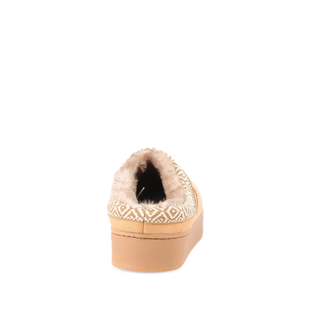 Image (3) de la chaussures Isotoner - Pantoufles et Chaussons Cuir naturel / Cognac en Textile