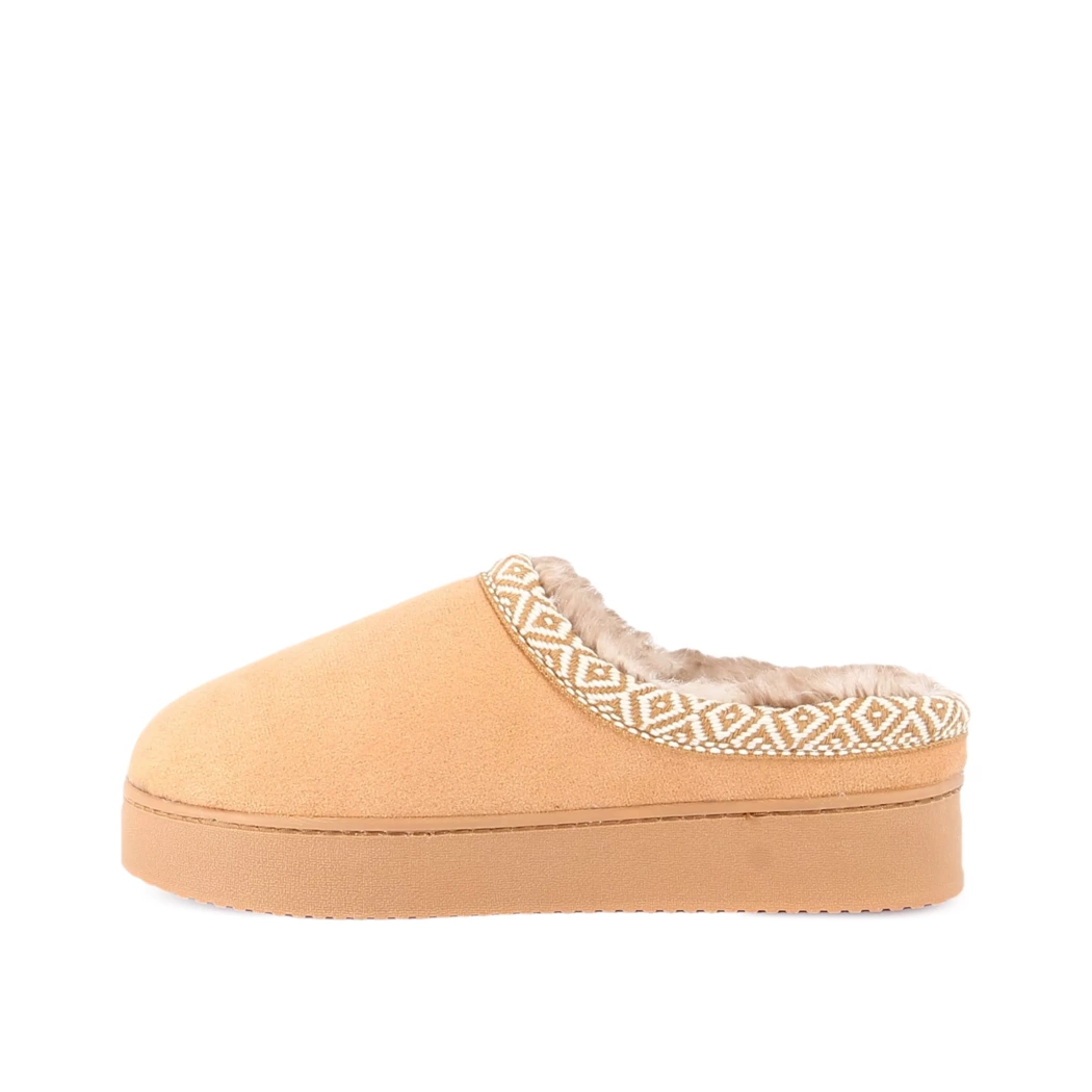 Image (4) de la chaussures Isotoner - Pantoufles et Chaussons Cuir naturel / Cognac en Textile