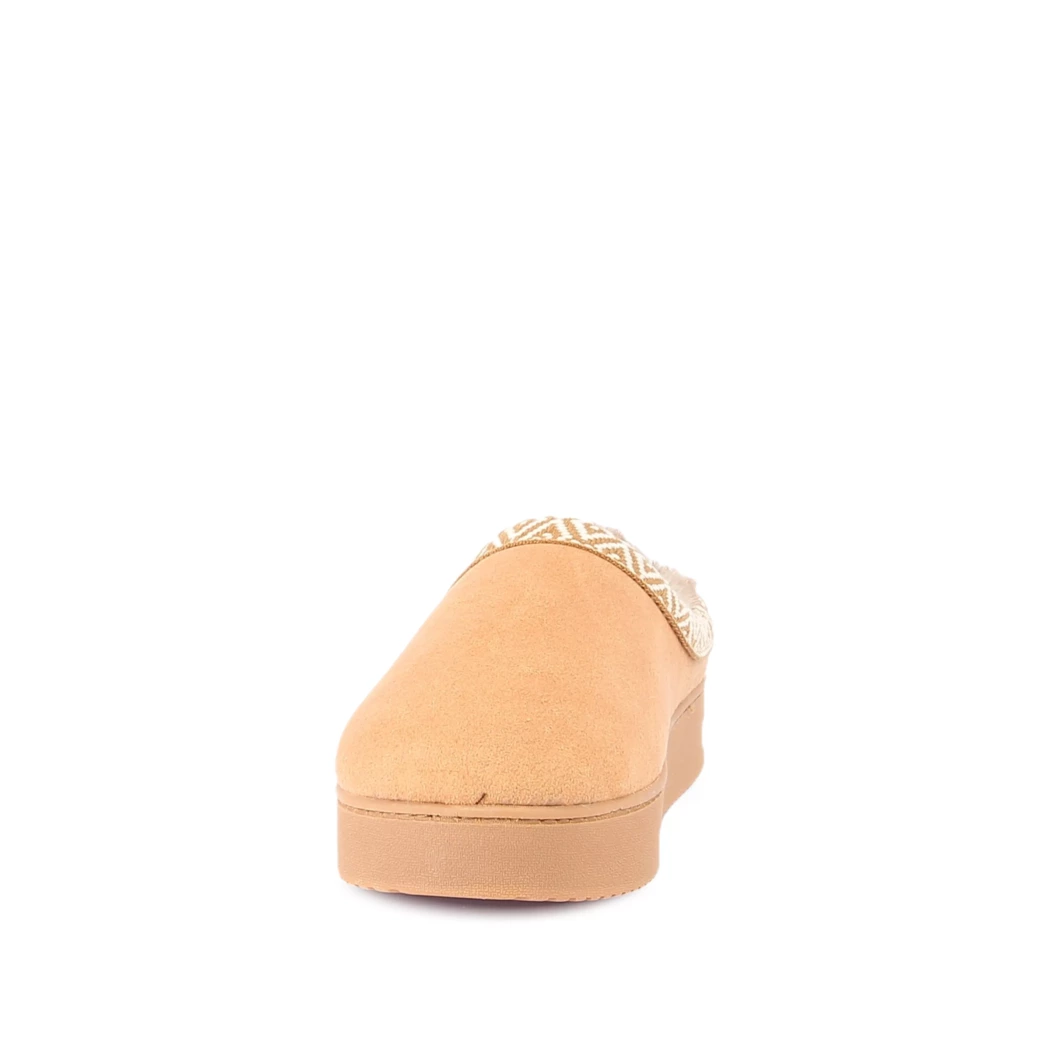 Image (5) de la chaussures Isotoner - Pantoufles et Chaussons Cuir naturel / Cognac en Textile