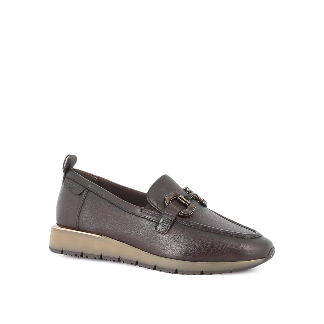 Image (1) de la chaussures Tamaris - Mocassins Marron en Cuir