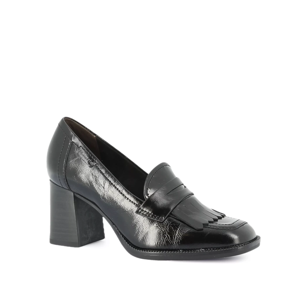Image (1) de la chaussures Tamaris - Mocassins Noir en Cuir vernis