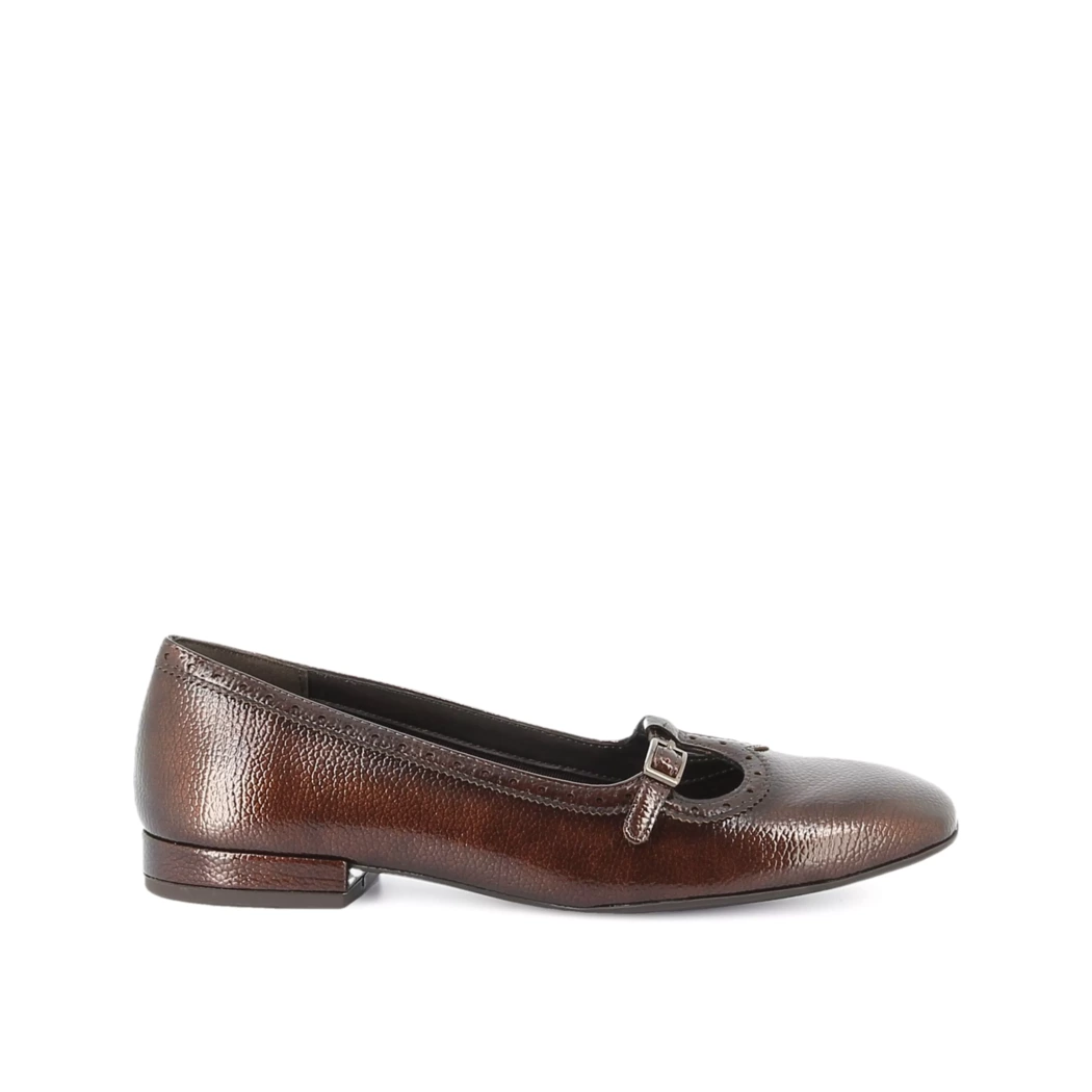 Image (2) de la chaussures Tamaris - Ballerines Marron en Cuir synthétique