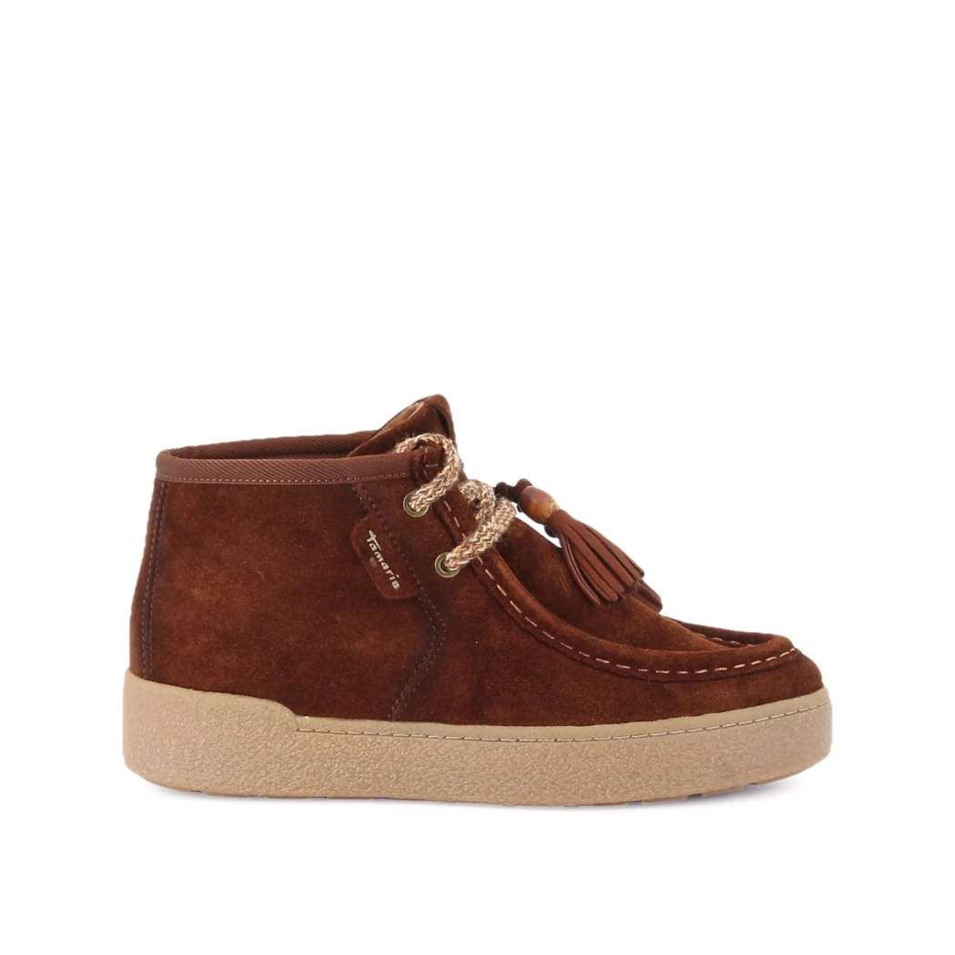 Image (2) de la chaussures Tamaris - Bottines Cuir naturel / Cognac en Cuir nubuck