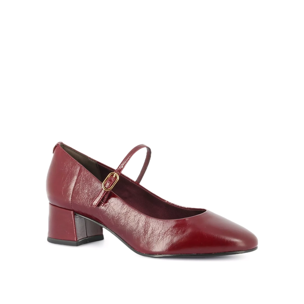 Image (1) de la chaussures Tamaris - Escarpins Bordeaux en Cuir vernis