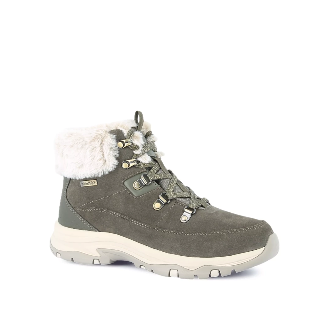 Image (1) de la chaussures Skechers - Bottines Vert en Cuir nubuck