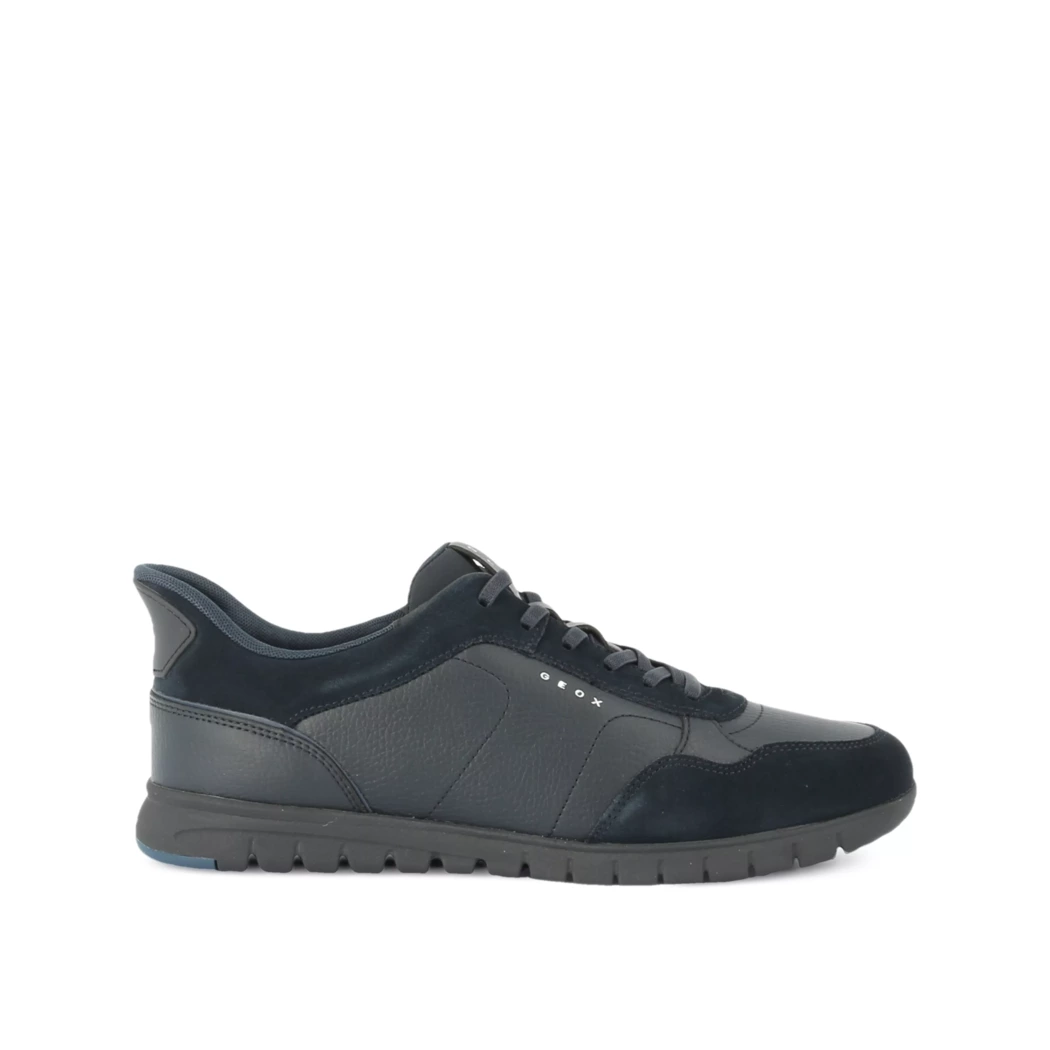 Image (2) de la chaussures Geox - Baskets Bleu en Cuir