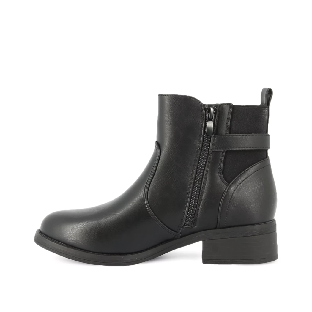 Image (4) de la chaussures Smart Standard - Boots Noir en Cuir synthétique