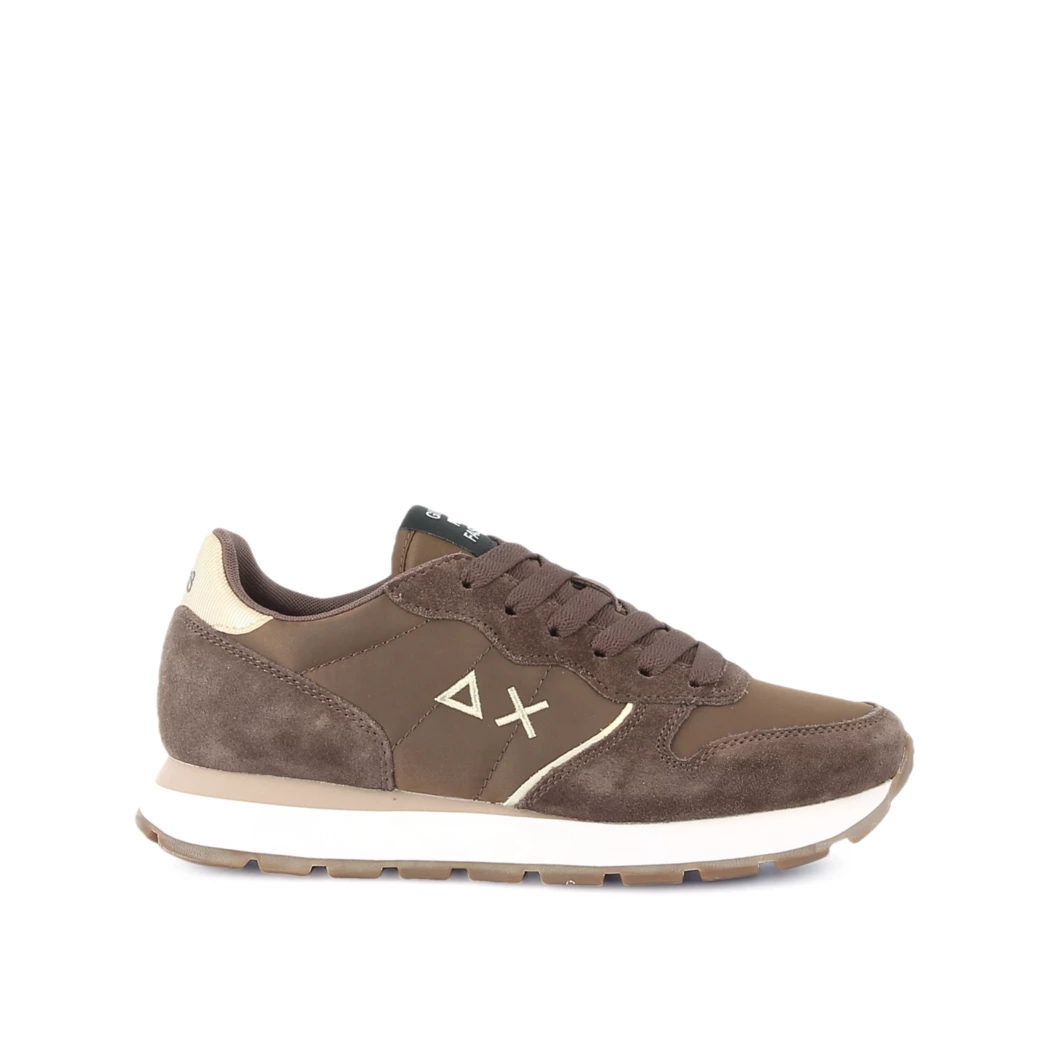 Image (2) de la chaussures Sun68 - Baskets Marron en Cuir nubuck