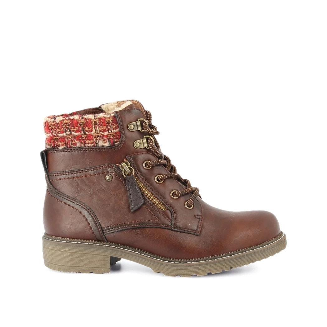 Image (2) de la chaussures Relife - Bottines Cuir naturel / Cognac en Cuir synthétique