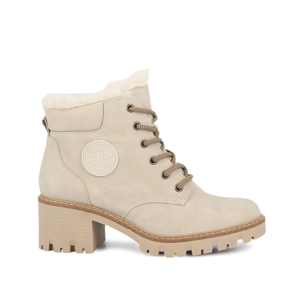 Image (2) de la chaussures Relife - Bottines Beige en Cuir synthétique