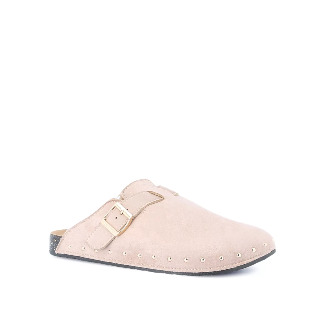 Image (1) de la chaussures Isotoner - Mules et Sabots Taupe en Cuir nubuck