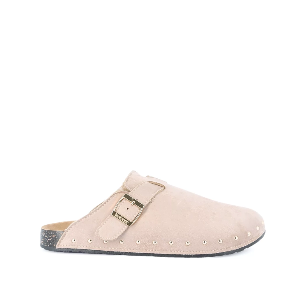 Image (2) de la chaussures Isotoner - Mules et Sabots Taupe en Cuir nubuck