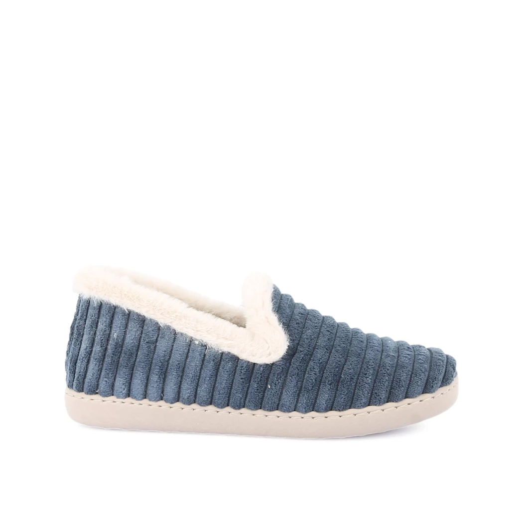 Image (2) de la chaussures OUF!... - Pantoufles et Chaussons Bleu en Textile