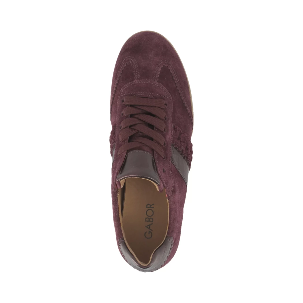 Image (6) de la chaussures Gabor - Baskets Bordeaux en Cuir nubuck