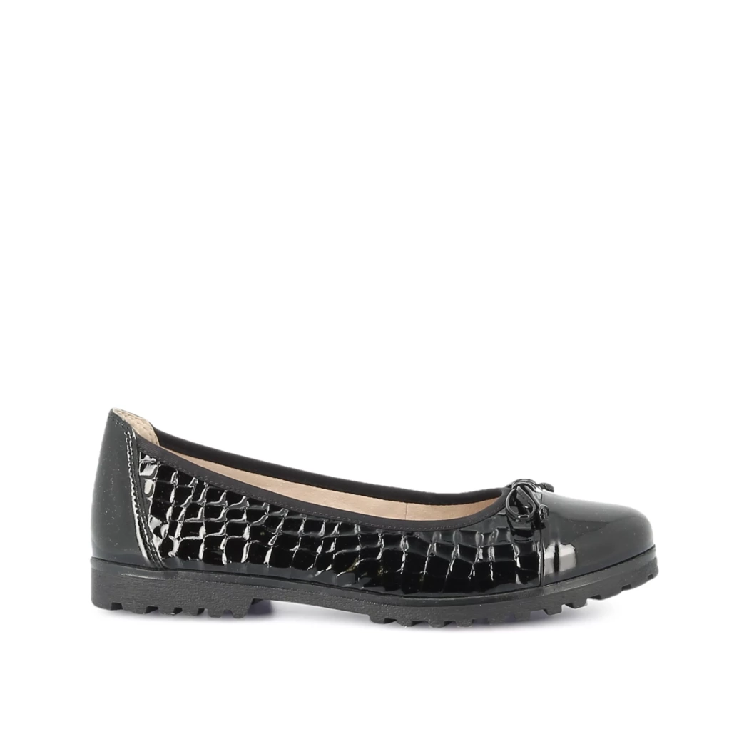 Image (2) de la chaussures Caprice - Ballerines Noir en Cuir vernis