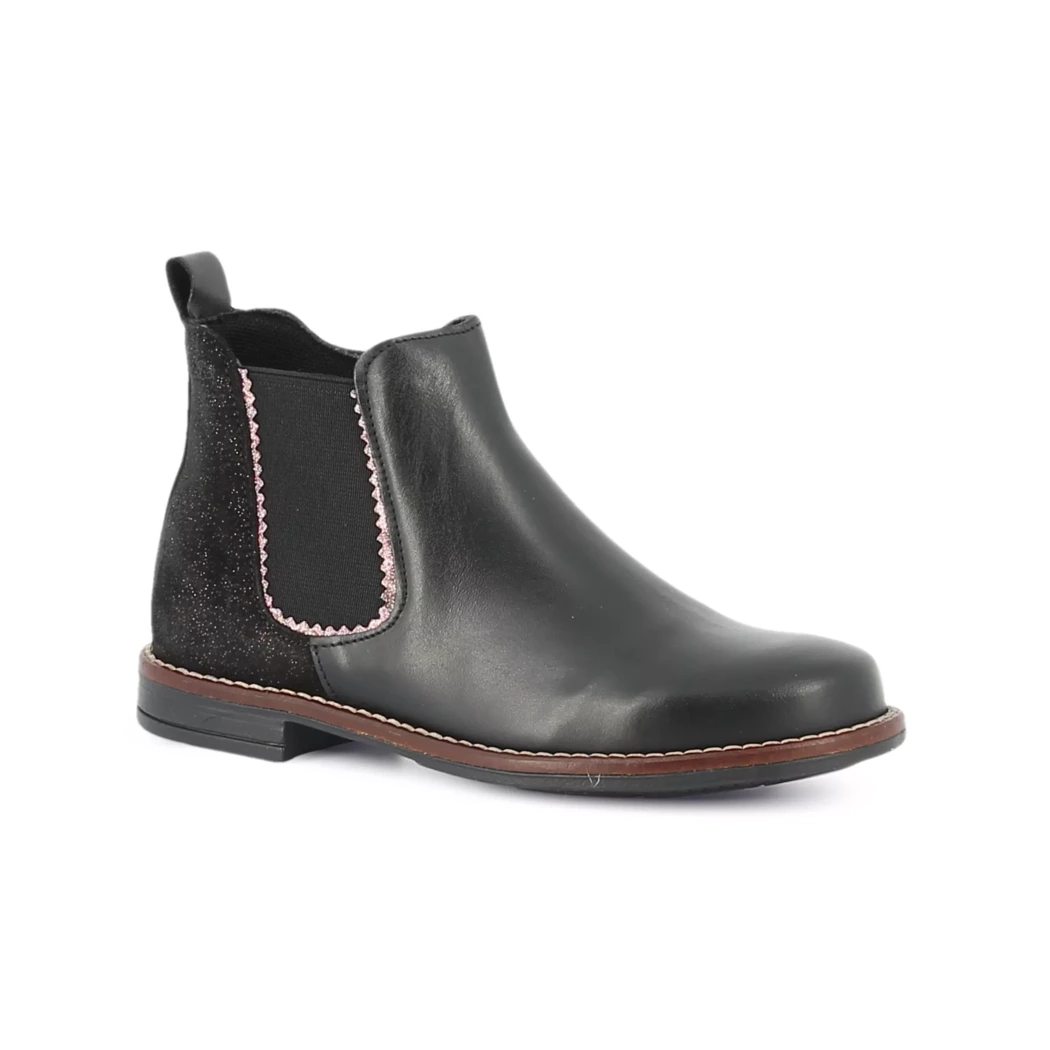 Image (1) de la chaussures Les Fees de Bengale - Boots Noir en Cuir