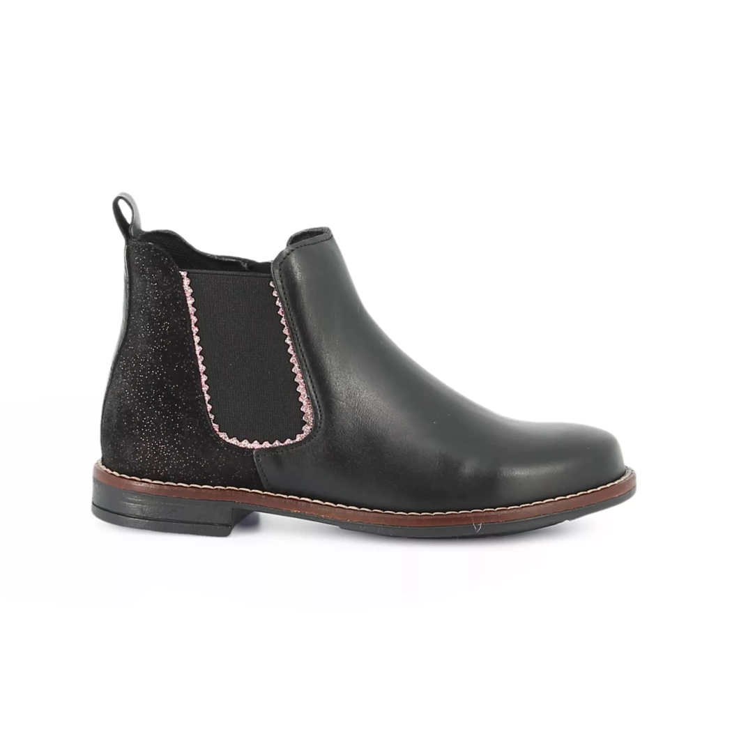 Image (2) de la chaussures Les Fees de Bengale - Boots Noir en Cuir