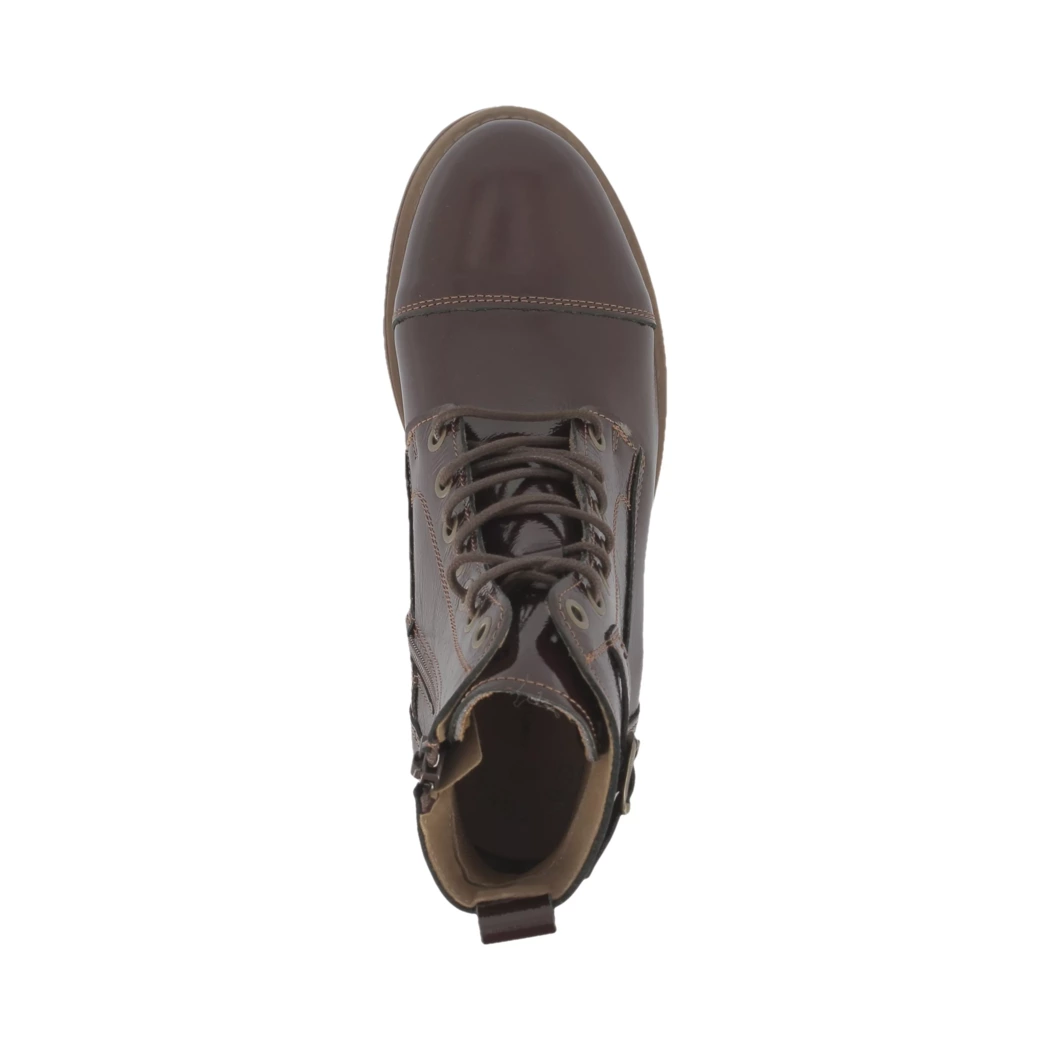 Image (6) de la chaussures Simplement B - Bottines Marron en Cuir vernis